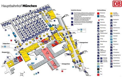 munich hbf train station map